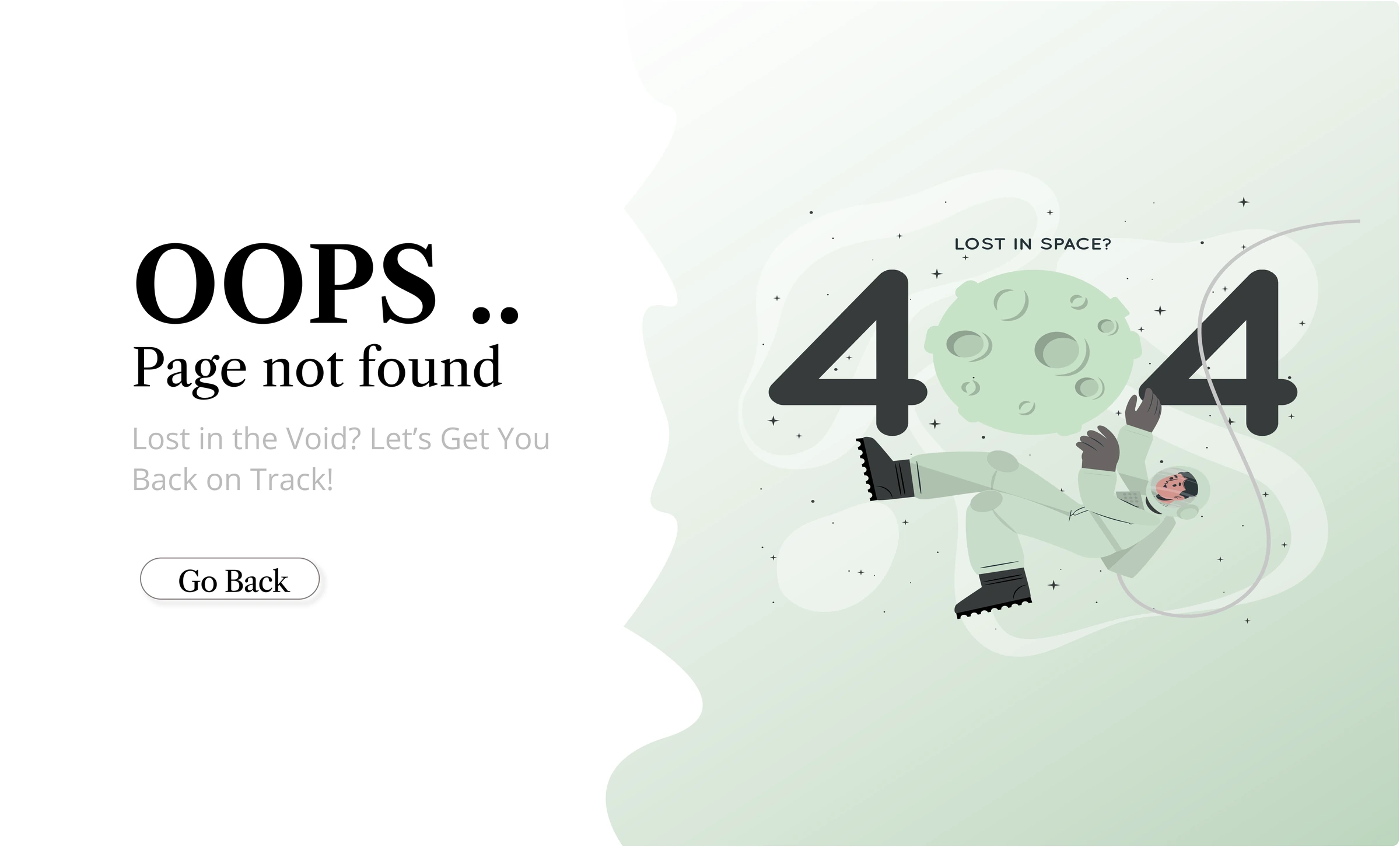BB's Backing light mode 404 page, first variant